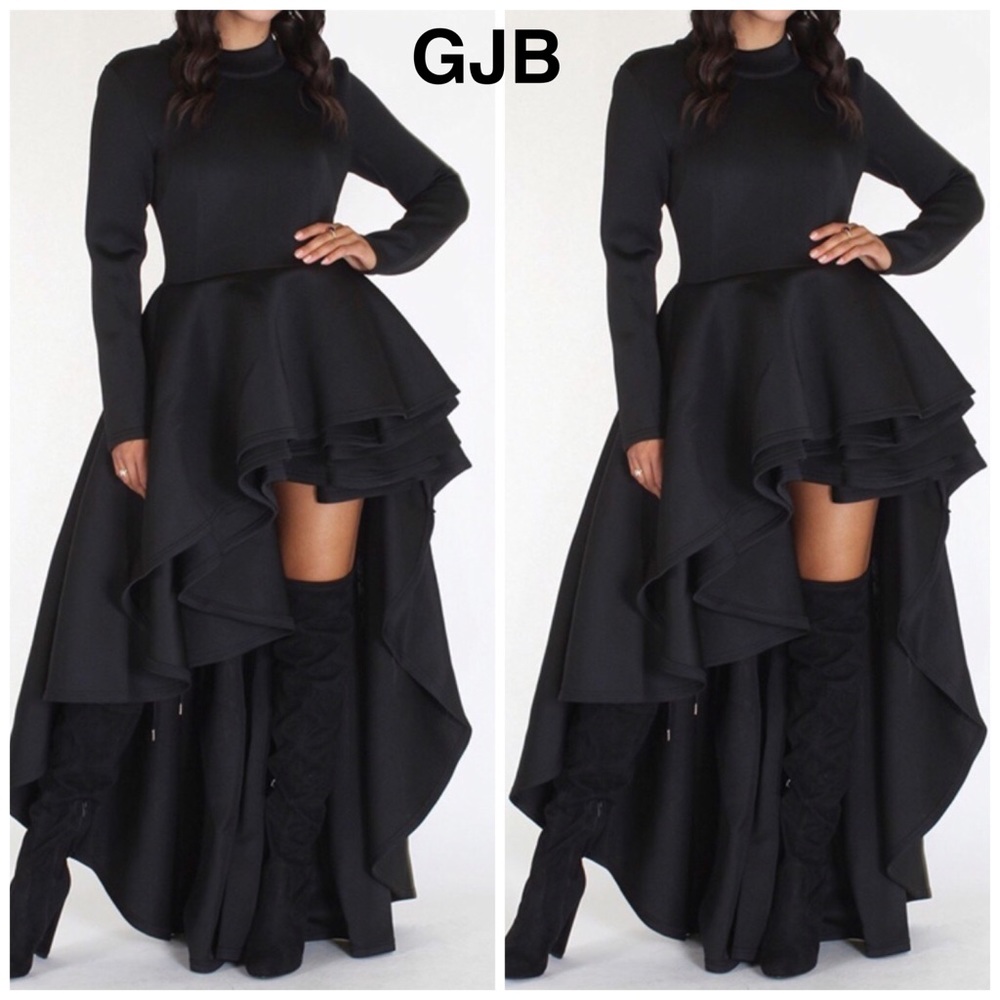 Cascade High Low Dress